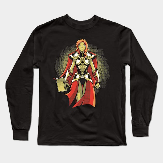 Goddess of Lightning Long Sleeve T-Shirt by Xmashed Gear